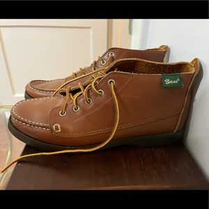 BASS brown leather booties